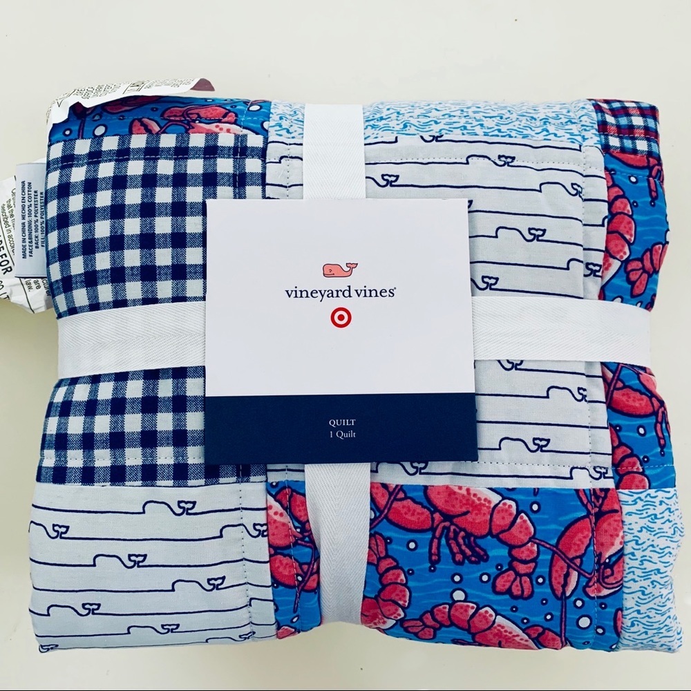 Vineyards Vines baby quilt Target edition